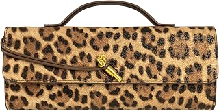 Joryin Woven Purse for Women Evening Clutch Woven Leather & Suede Handbags Crossbody Bag Suede Purse Formal Evening Bag