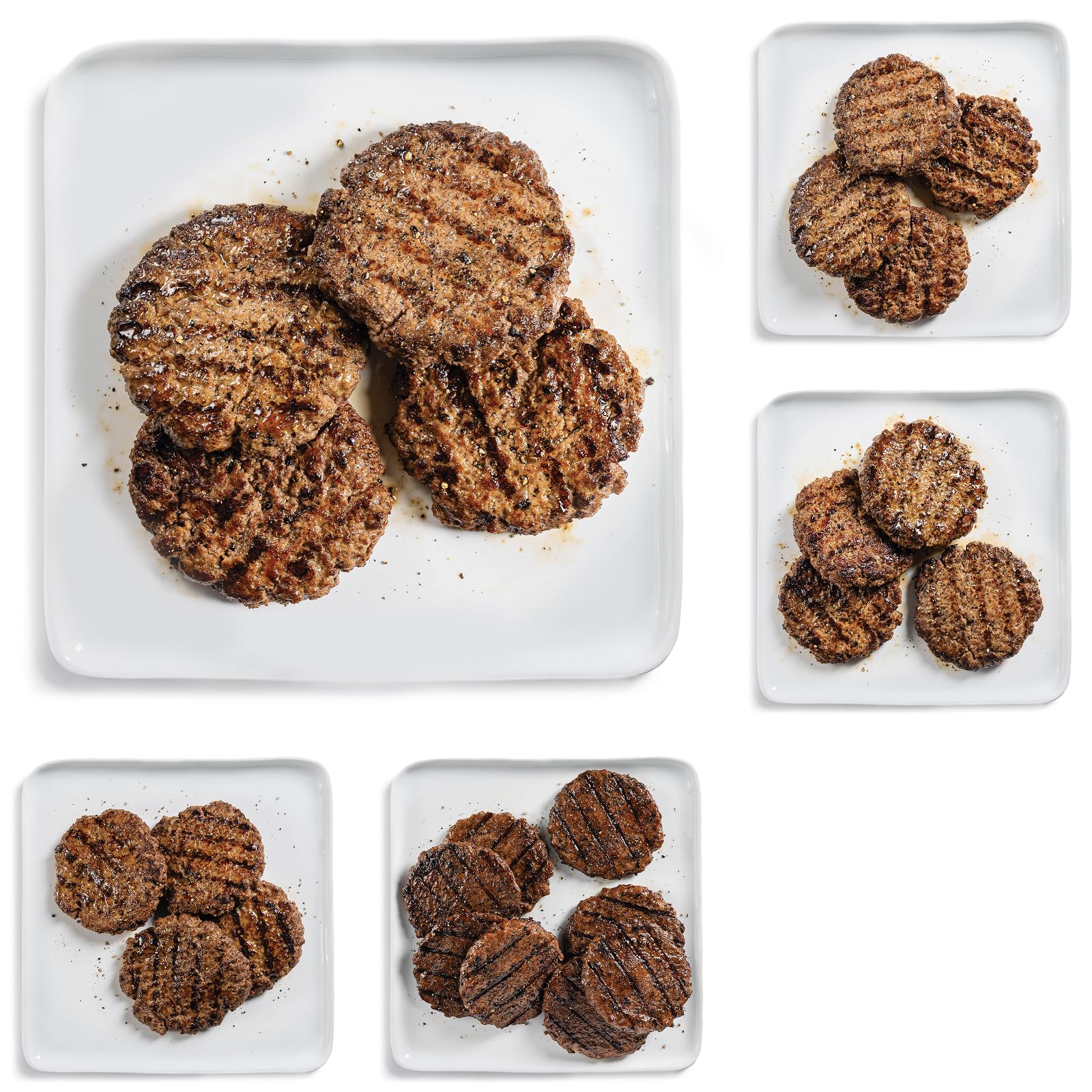 Omaha Steaks Burger Flight, 24 Items | PureGround beef burgers in 5 varieties; f