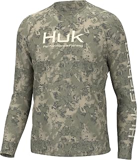 HUK Men's Pursuit Vented Long Sleeve Fishing Shirt (+30 UPF)
