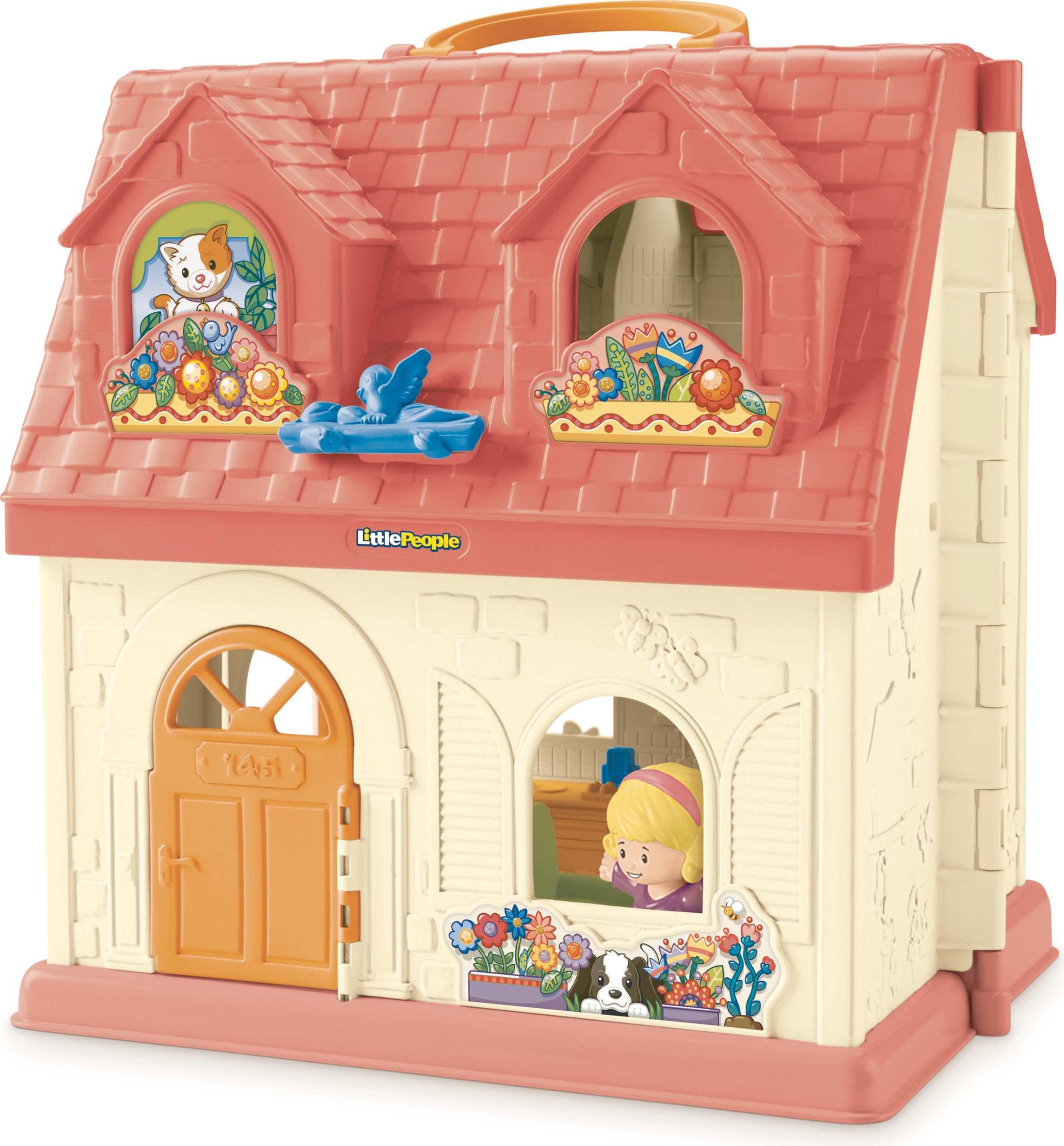 Fisher-Price Little People Surprise & Sounds Home, Musical Playhouse | 50 Songs 