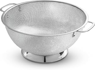Bellemain Stainless Steel Colander for Kitchen, 5 Qt Pasta & Rice Strainer | Durable Highest Grade Premium Steel, Dishwasher Safe and Odor resistant Food Strainer, Lightweight Looped Handles