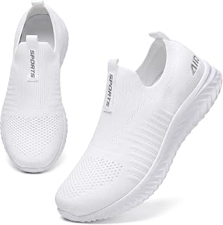 Littleplum Damen Slip On Sneaker Memory Foam Walkingschuhe Turnschuhe Fitness Gym Sportschuhe Bequeme Schuhe