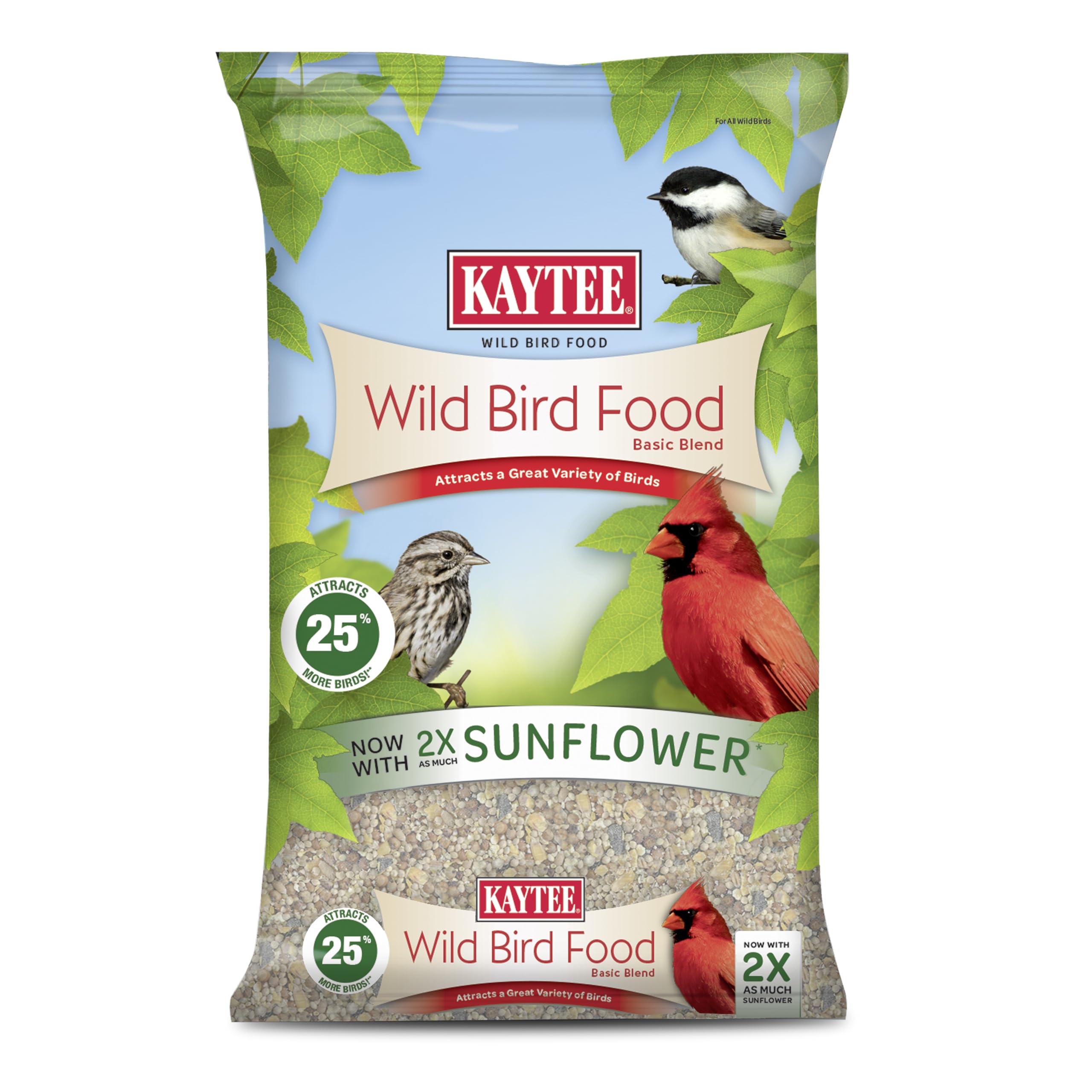 Kaytee Wild Bird Food Basic Seed Blend, 5 lb | Attract backyard birds. Wild bird