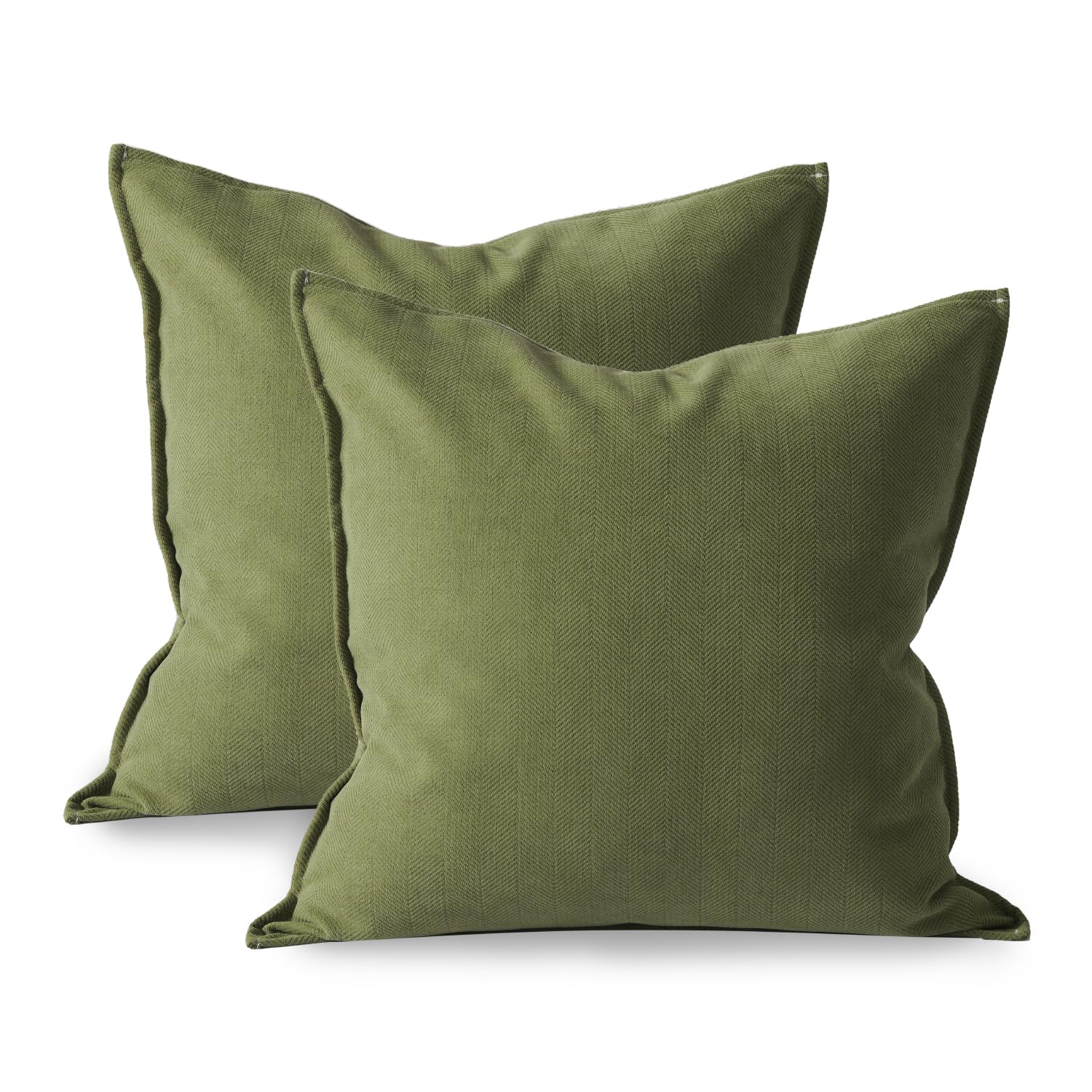 Kumori Cushion Covers, Set of 2, 19.7 x 19.7 inches (50 x 50 cm), Nordic Style, 