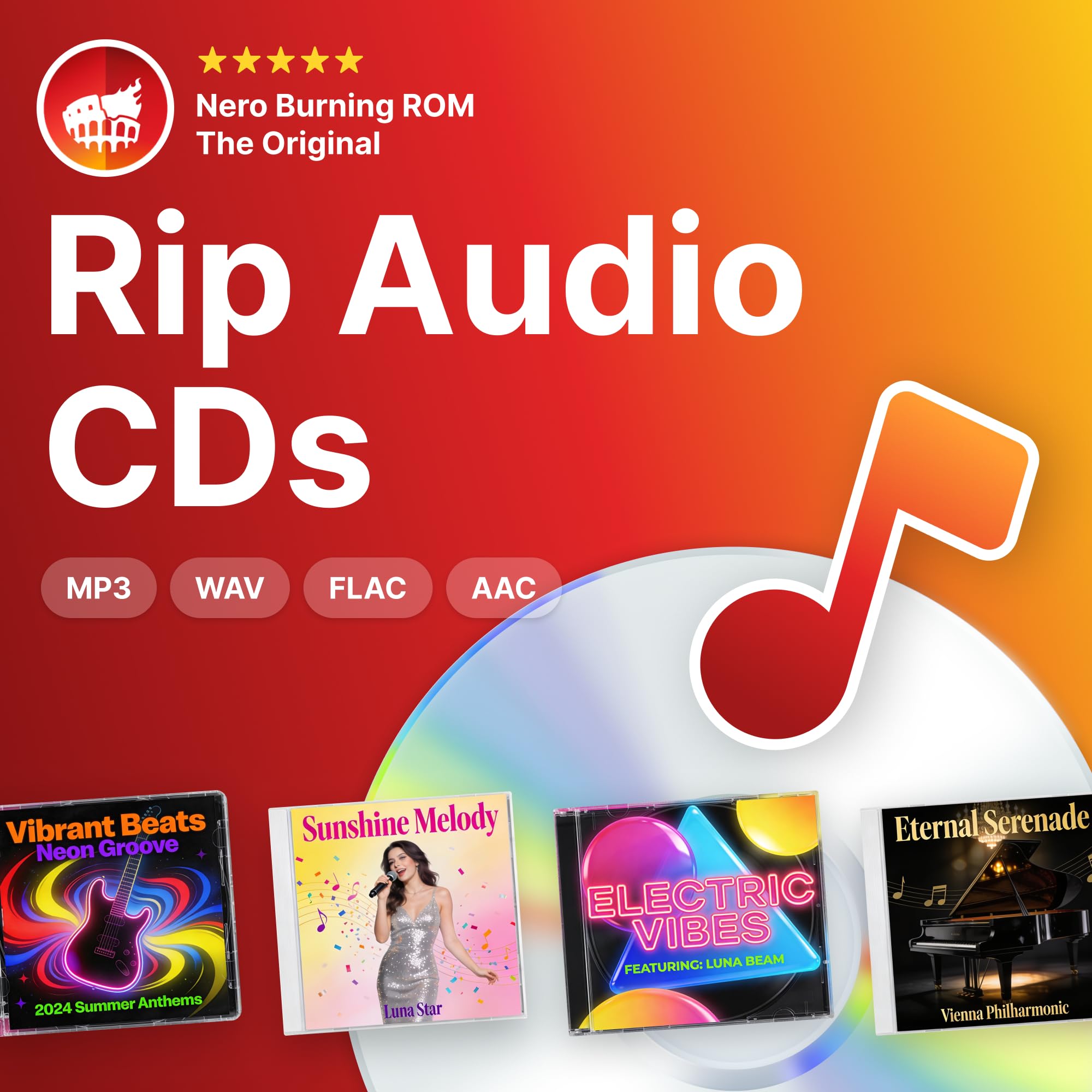 Nero CD Ripper Software | Convert Audio CDs to MP3, FLAC, AAC, WAV | Digitize Mu
