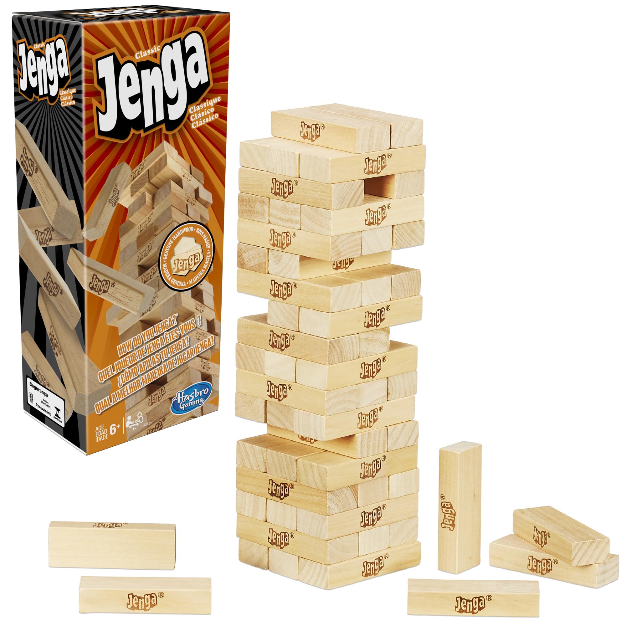 Hasbro Gaming: Jenga Classic Game