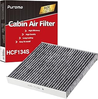 Puroma 1 Cabin Air Filter Activated Carbon for CP134 CF10134 Honda Acura | For CR-V Civic Accord Odyssey Pilot Passport TL, Easy Install, Odor Removal, High Airflow Capacity, Long-lasting, Multi-layer