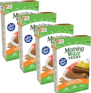 Morningstar Farms Breakfast Meatless Veggie Sausage Links - Frozen - Plant Based 9g of Protein Per Serving - 4 Pack (8 oz Each) - Ready Set Gourmet Donate a Meal Program