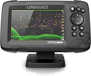 Lowrance HOOK Reveal 5 SplitShot - 5-inch Fish Finder with SplitShot Transducer, Preloaded C-MAP US Inland Mapping (Renewed)