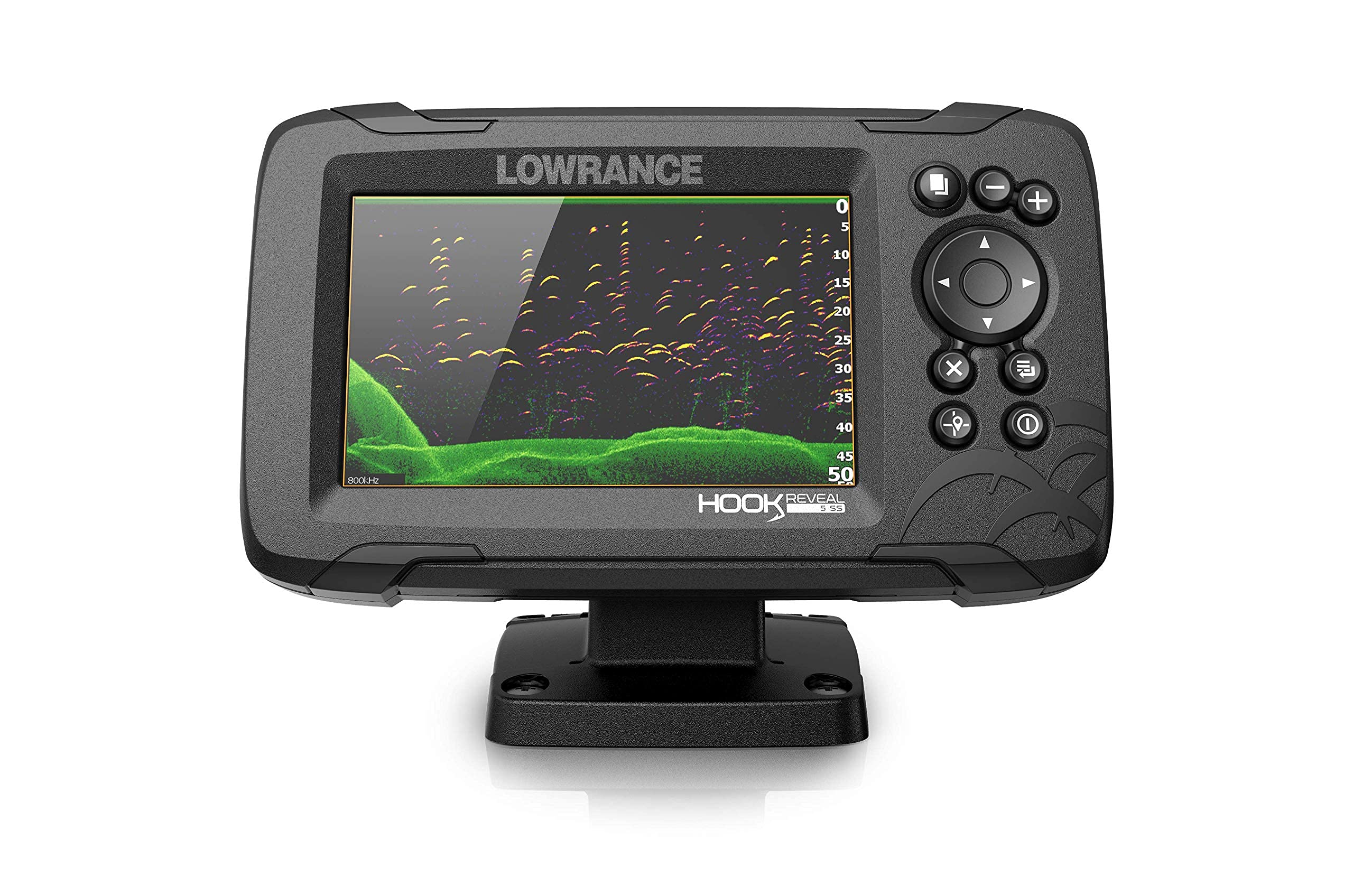 Lowrance HOOK Reveal 5 SplitShot - 5-inch Fish Finder with SplitShot Transducer,