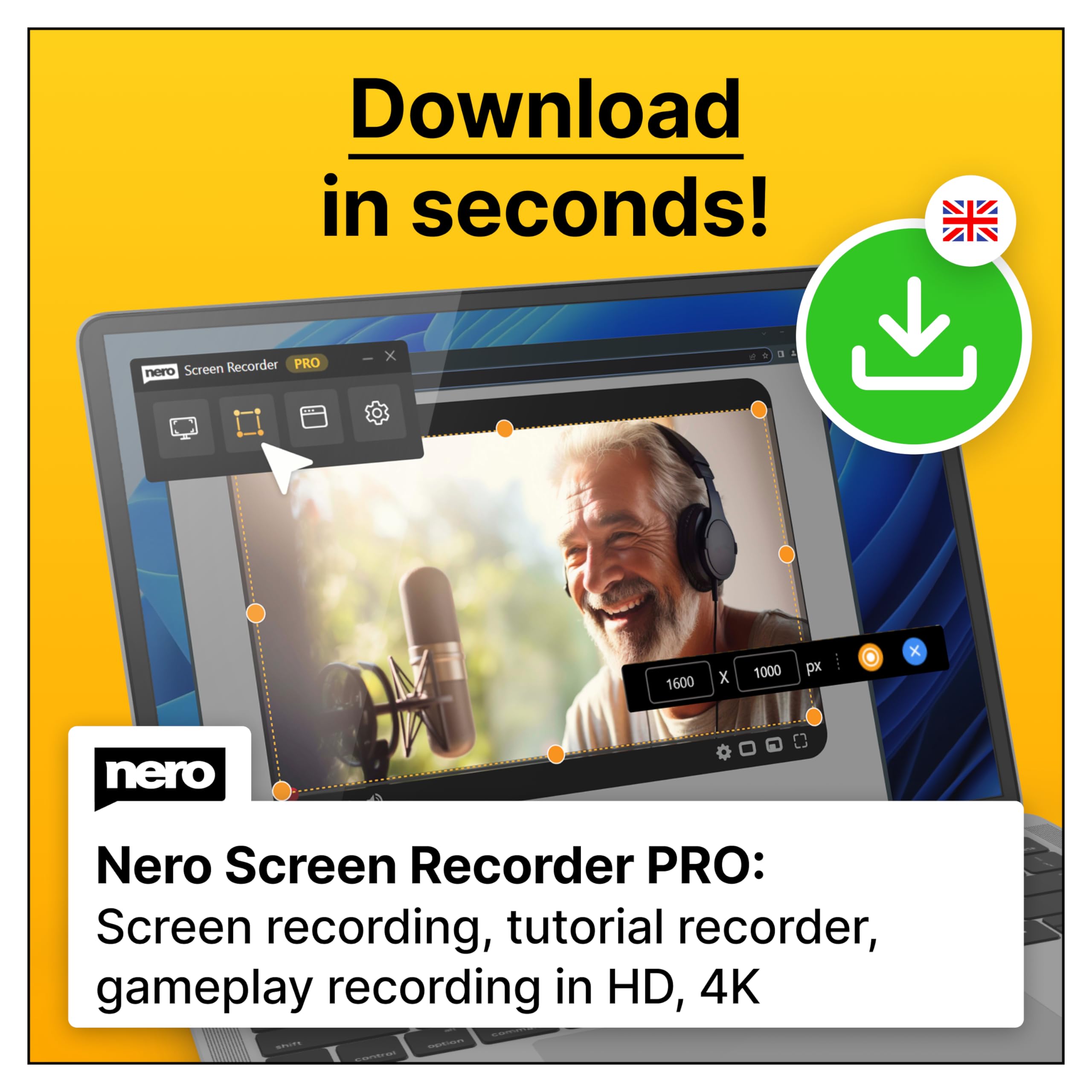 Nero Screen Recorder Pro | Screen Recording on PC | 4K | Record Video, Audio, We