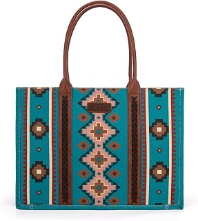 Wrangler Tote Bag, Women's Aztec Handbag, Western Purse