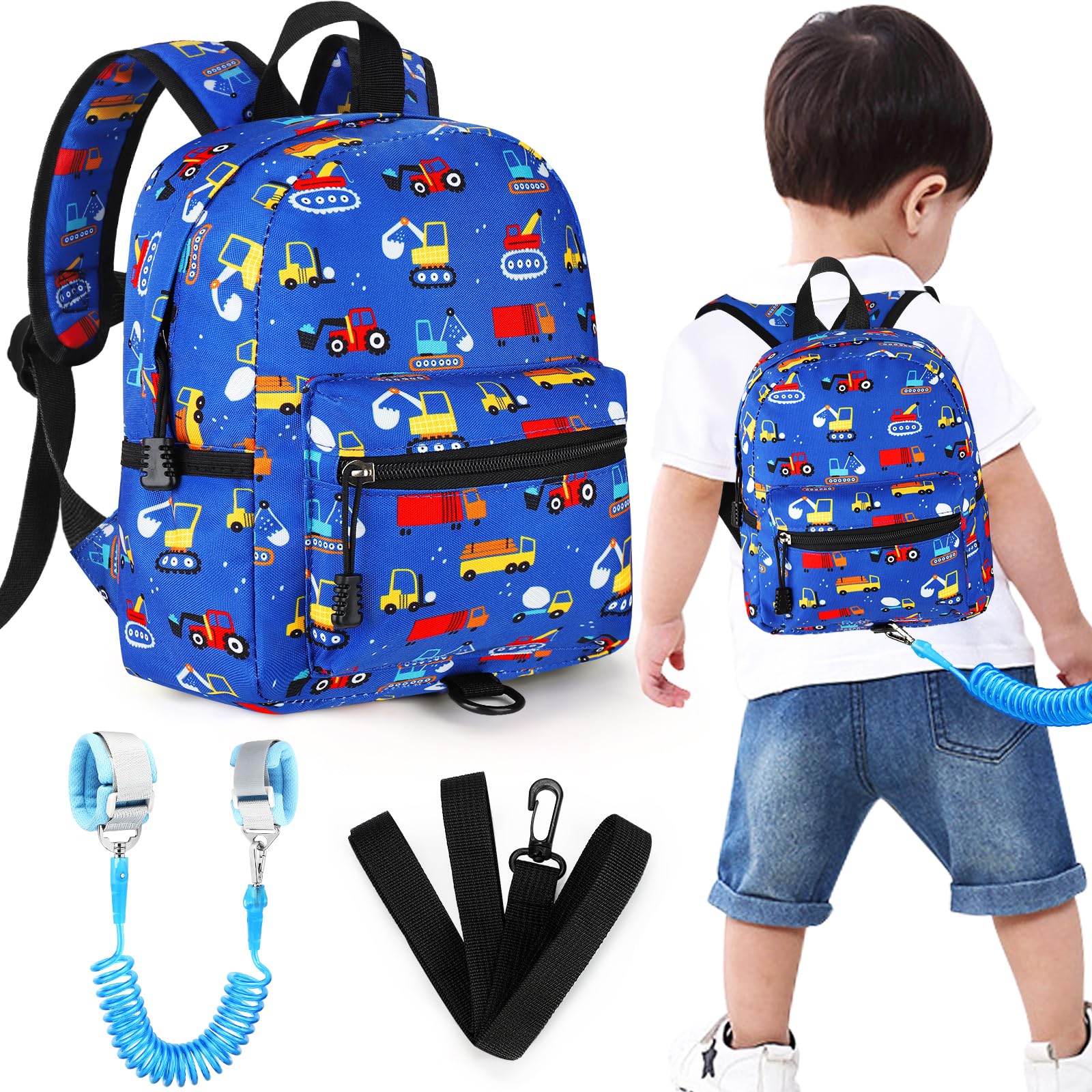 Accmor Toddler Backpack Leash with Anti Lost Wrist Link, Cute Mini Child Walking