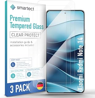 Smartect Tempered Glass 3 Pieces for Xiaomi Redmi Note 14