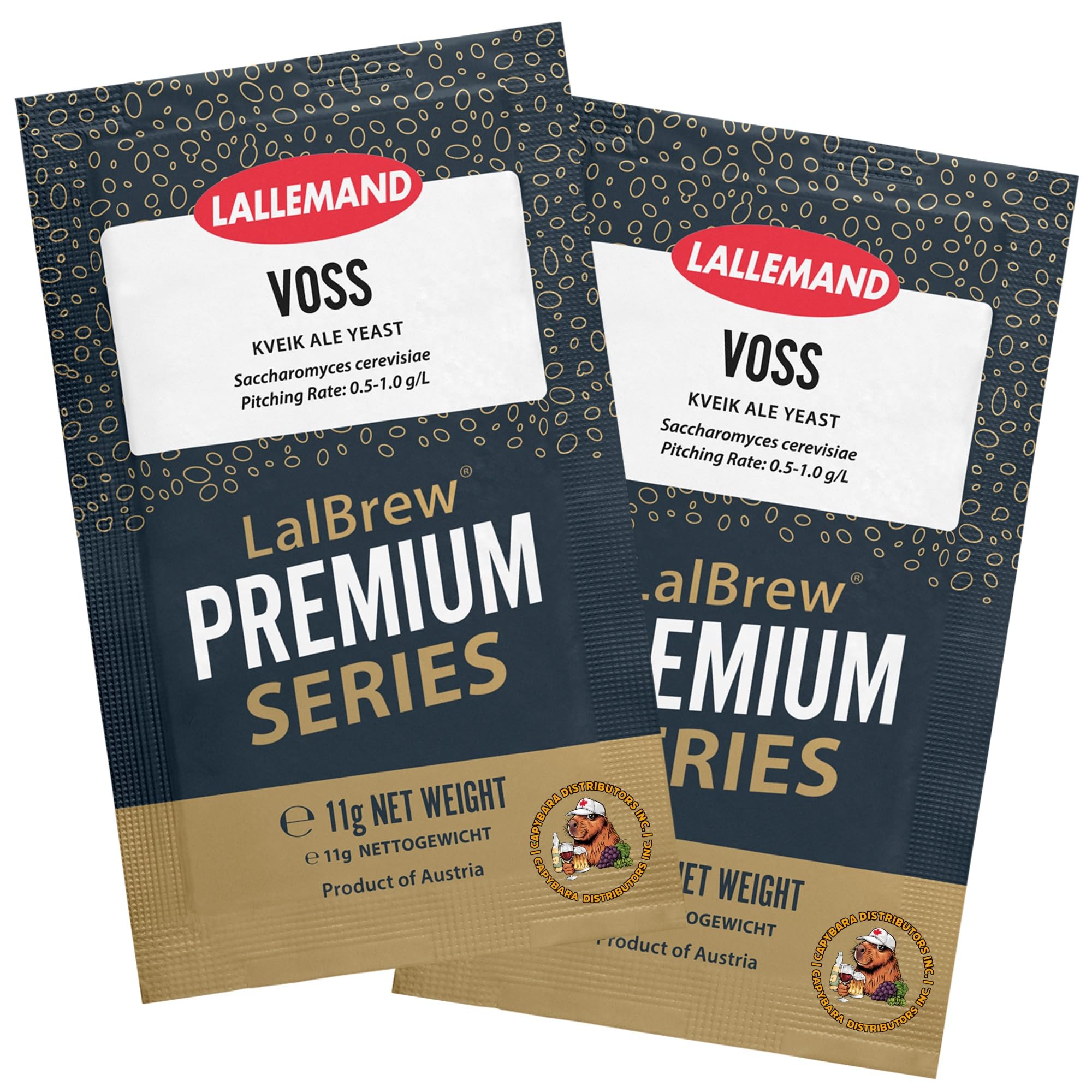LalBrew VOSS Kveik Brewing Yeast (2 Pack) - Kveik Ale Yeast - Make Beer At Home 