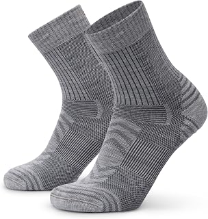 DANISH ENDURANCE Hiking Socks, Lightweight, Mountain Climbing Socks, Merino Wool, Blister Prevention, Cushioning, Antibacterial, Odor Resistant, Unisex