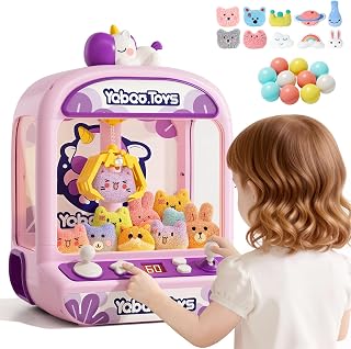 Claw Machine for Kids Grils,Unicorns Mini Claw Machines with Plush Toy | Electronic Game Toys for 3 4 5 6 Year Old Girls Boys,Birthday Gifts for 3 4 5 6 Year Old Girl Boys