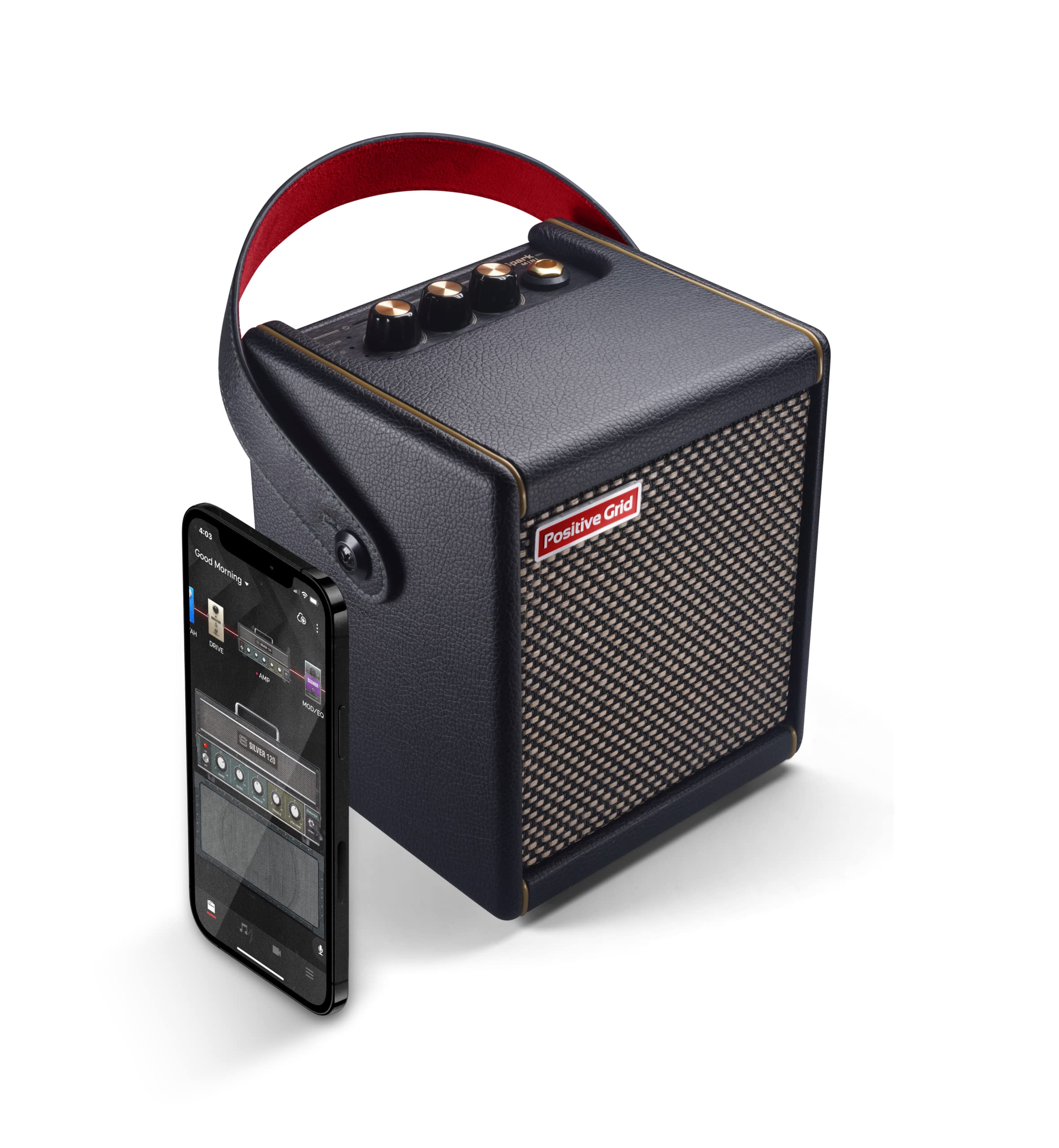 Positive Grid Spark MINI 10W Portable Smart Guitar Amp & Speaker (Black) | Porta