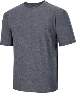 Bassdash Men UPF 50+ Performance Short Sleeve Pocket T-Shirt UV Sun Protection Fishing Hiking Kayaking Sports Shirts