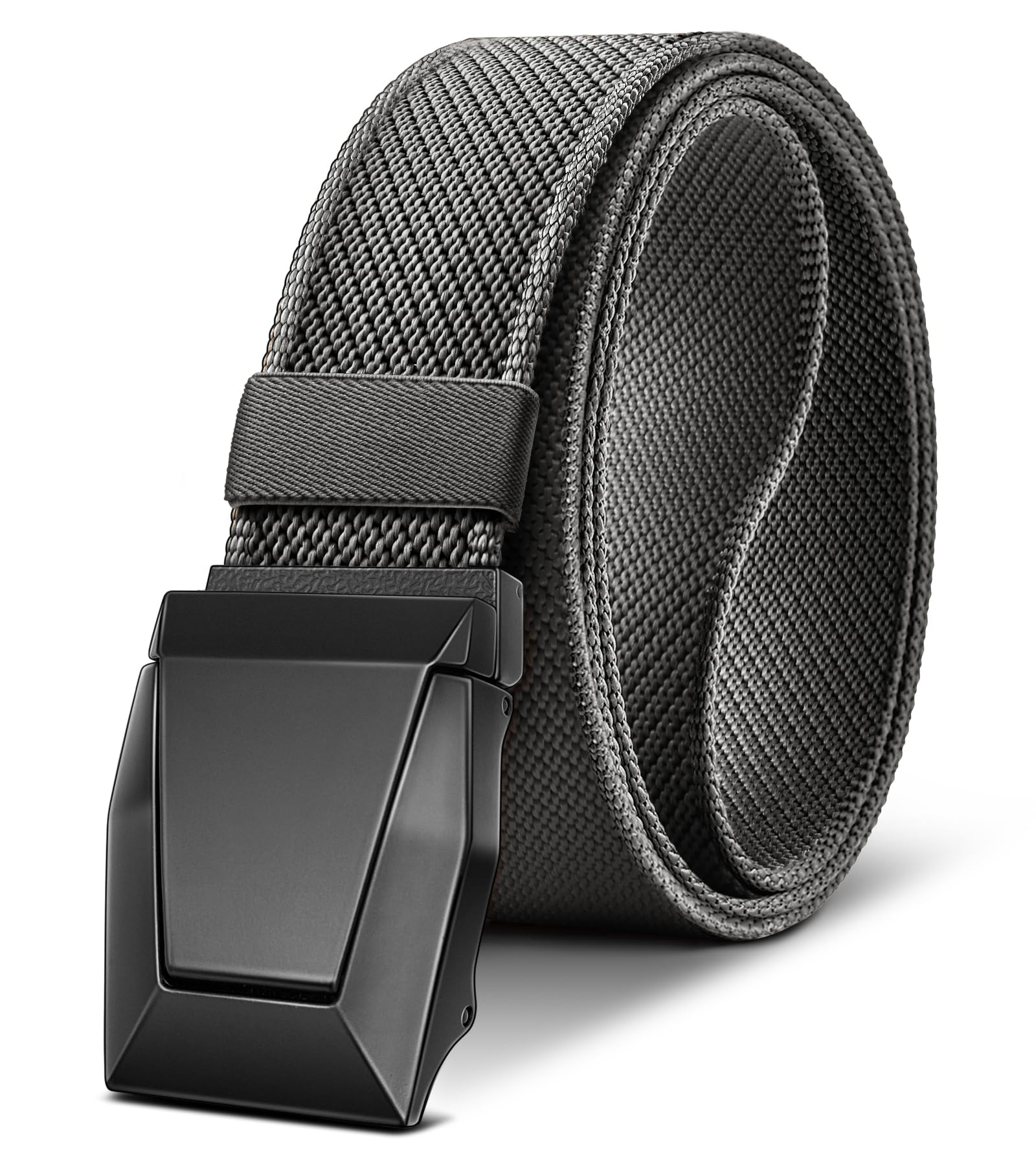 Mens Tactical Belt, Men's Nylon Stretch Belt, 1.5" Gift Belt for Hiking Rigger M