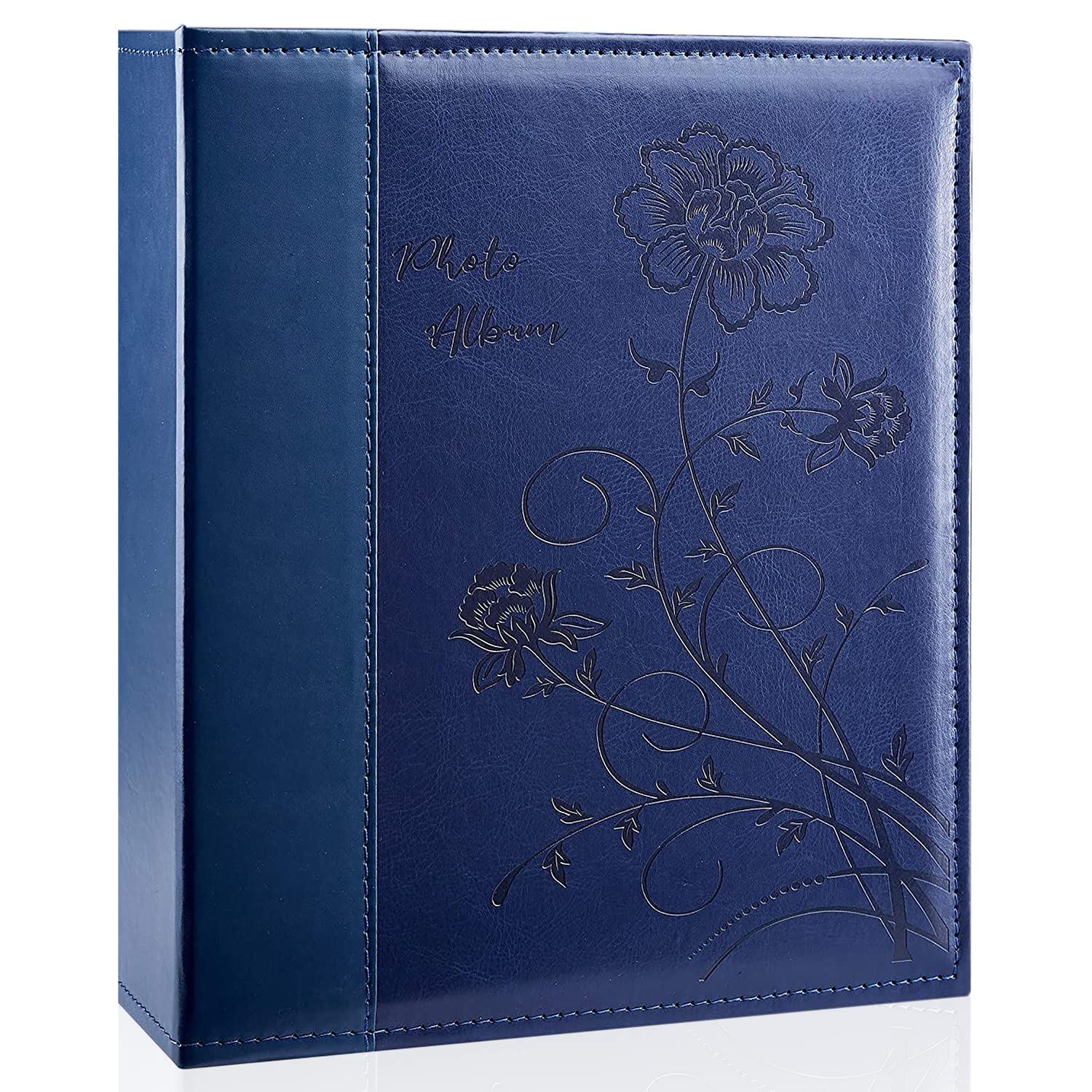 Miaikoe Photo Album 8x10 Clear Pages Pockets Leathe Cover Slip Slide in Photo Al