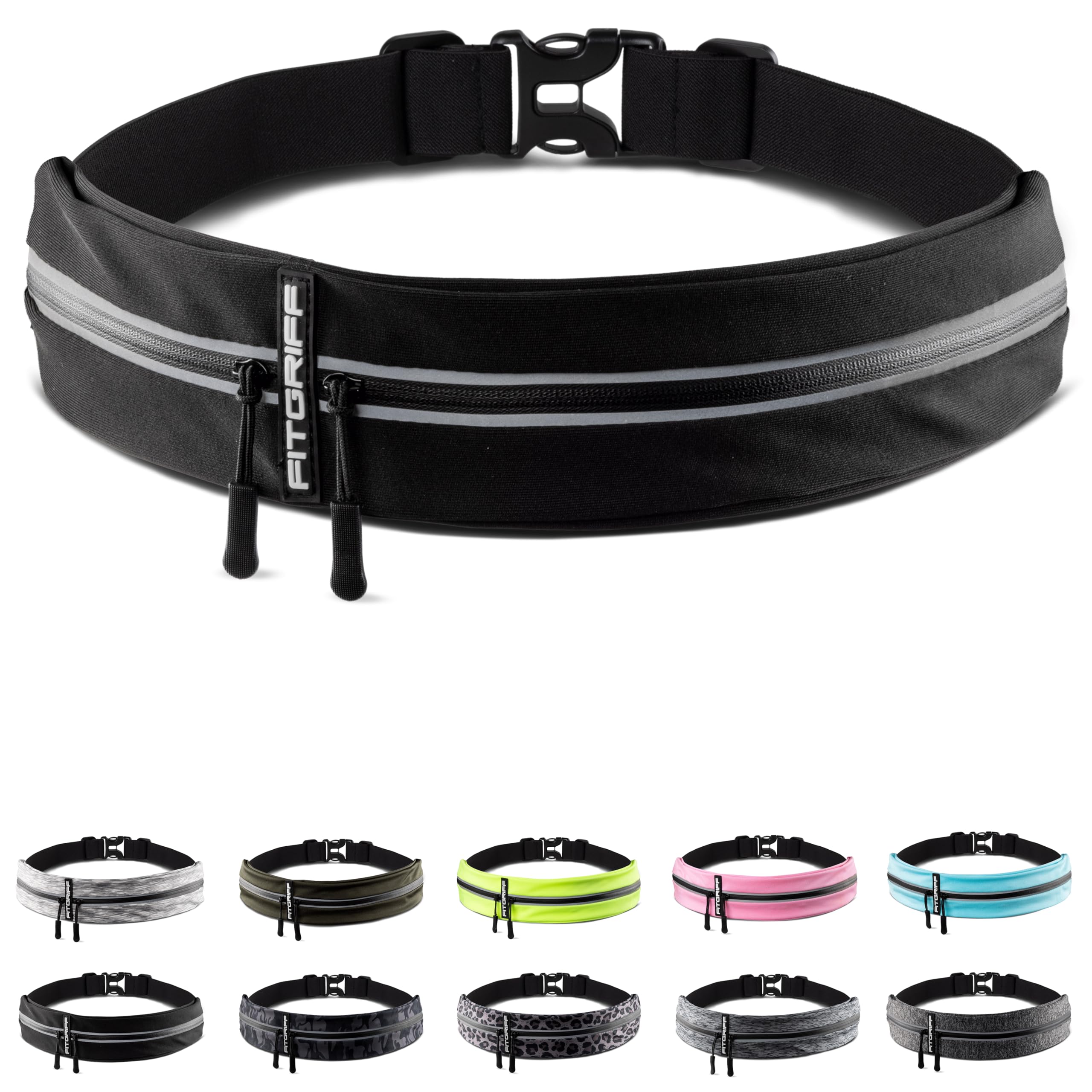 Fitgriff® Sports Running Belt – Men's and Women's Running Belt – Mobile Phone Ho
