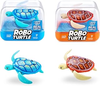 ROBO ALIVE Turtle Series 1 (2 Pack) Orange + Blue (71100A), Pack 1