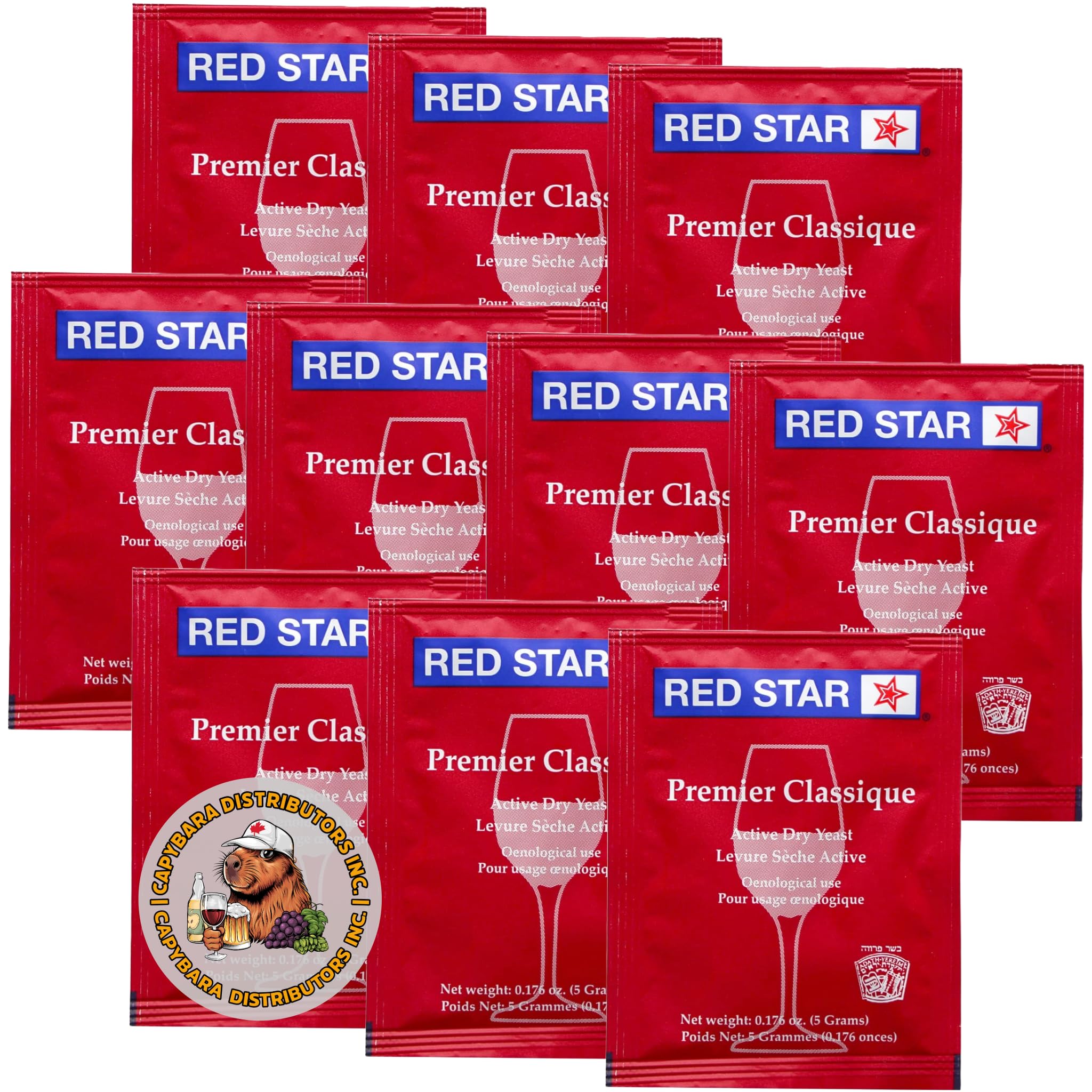 Red Star Premier Classique Wine Yeast (10PK) CAPYBARA Distributors Inc. | Great 