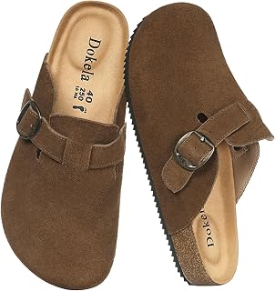 Cuir Nubuck Clogs and Mules for Men and Women Comfortable Leather Slippers
