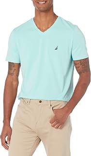 Nautica Men's Short Sleeve Solid Slim Fit V-Neck T-Shirt T-Shirt
