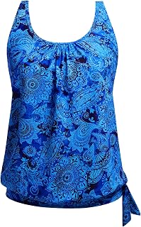 Yonique Women's Tankini Top Tankini (Pack of 1)