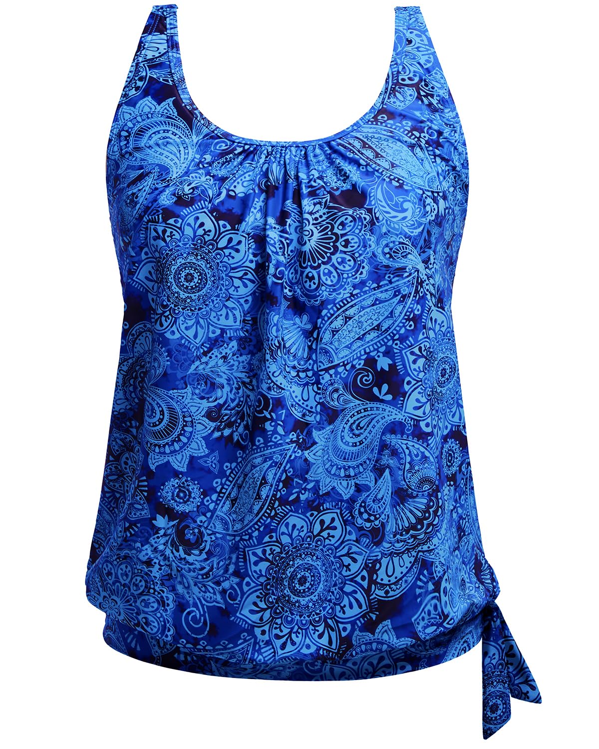 Yonique Women's Tankini Top Tankini (Pack of 1)
