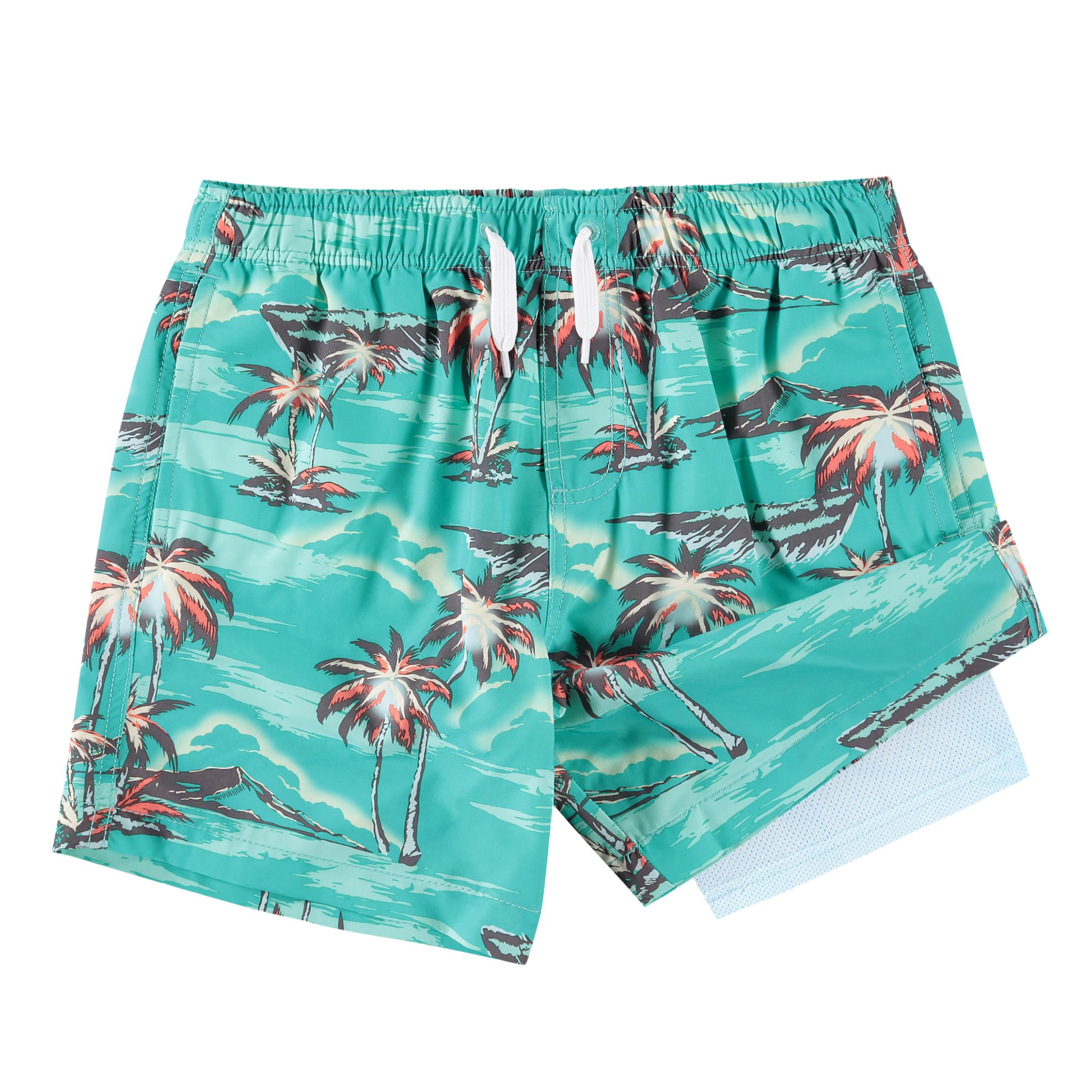 Kanu Surf Quest Boys Swim Trunks with Compression Liner Quick Dry Stretch Swimsu