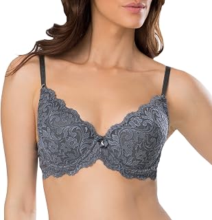 Smart & Sexy Women's Signature Lace Push Up Bra Full Coverage Bra (Pack of 1)