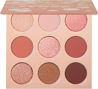 ColourPop By The Rosé Eyeshadow Palette - Pink &amp; Red Neutral Palette with Metallic and Cream Matte Finishes - High-Pigment Eye Makeup with a Long-Wearing Formula (0.3 oz)