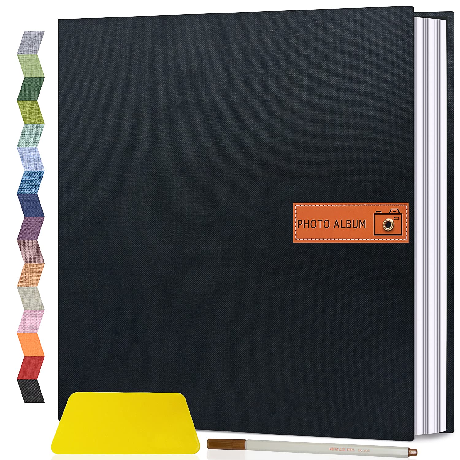 Popotop Large Photo Album Self Adhesive 4x6 5x7 8x10 Scrapbook Album DIY Picture