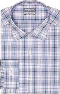 Van Heusen Men's Dress Shirt Slim Fit Ultra Wrinkle Free Flex Collar Stretch