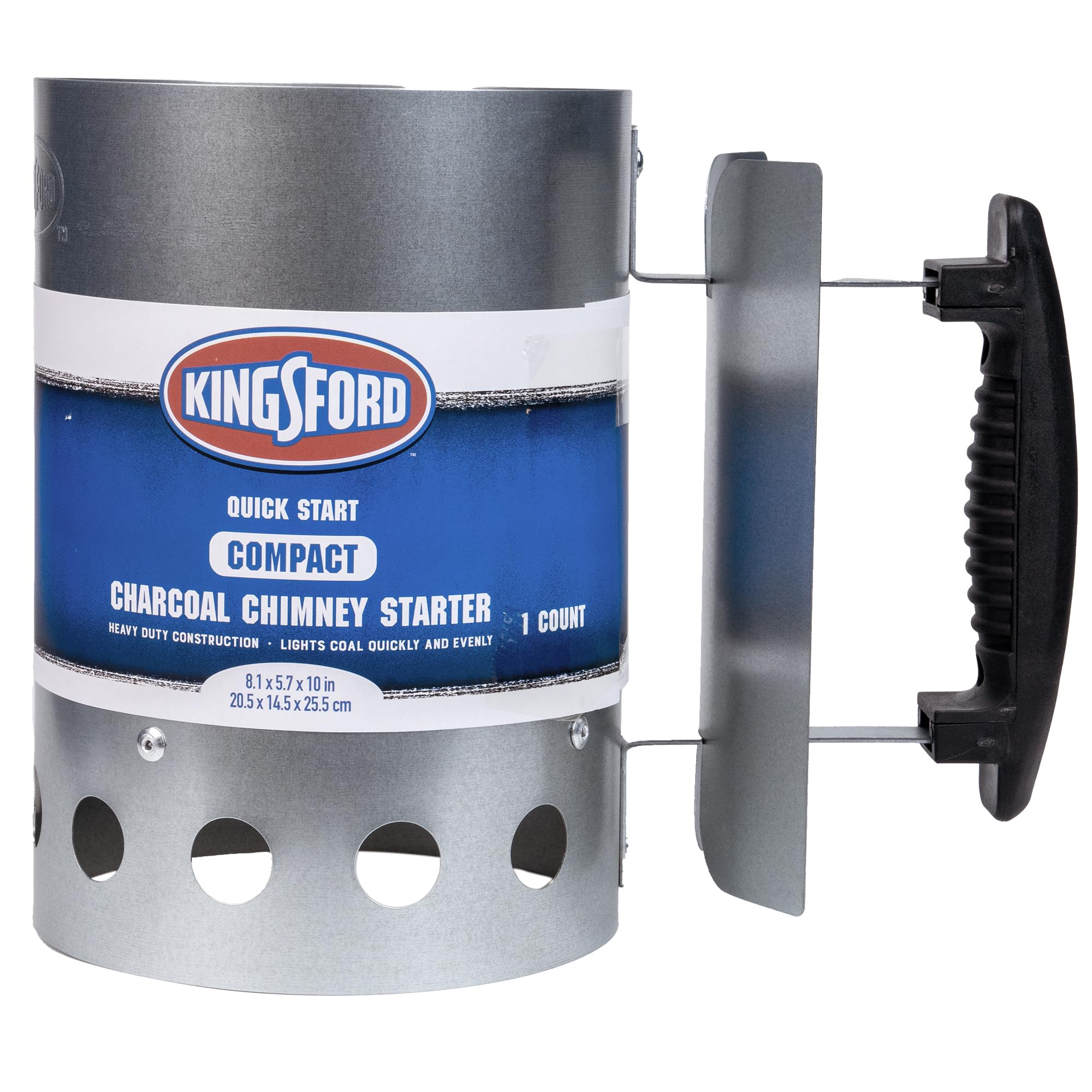 Kingsford Charcoal Chimney Starter, Compact, Quick Start, 1 Count | Quick-light 