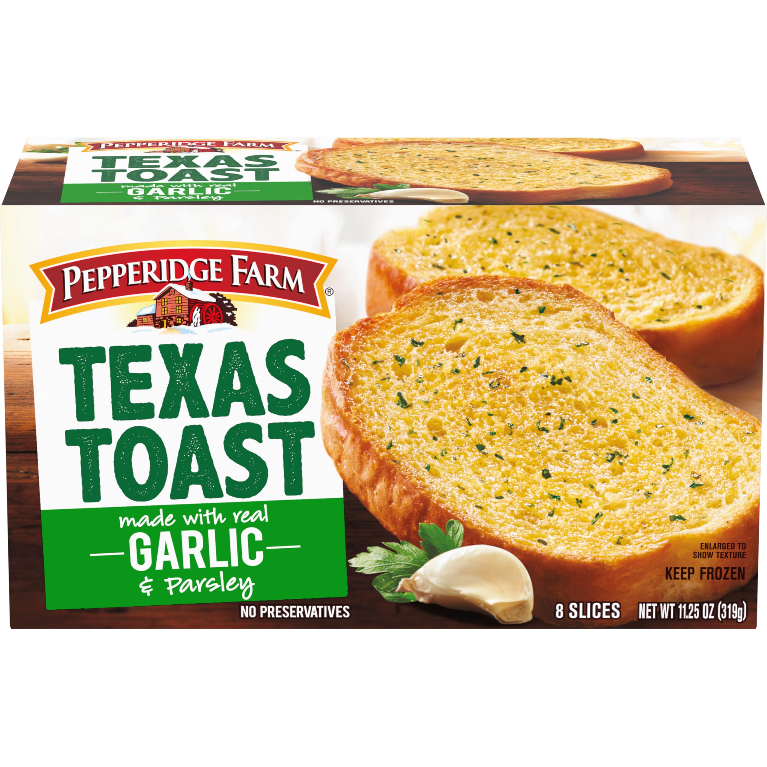Pepperidge Farm, Texas Toast, Garlic, 8 slices, 11.25 oz (Frozen)