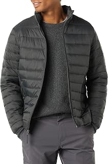Amazon Essentials Men's Lightweight Packable Rain Resistant Padded Jacket (Available in Plus Size and Special Lengths)