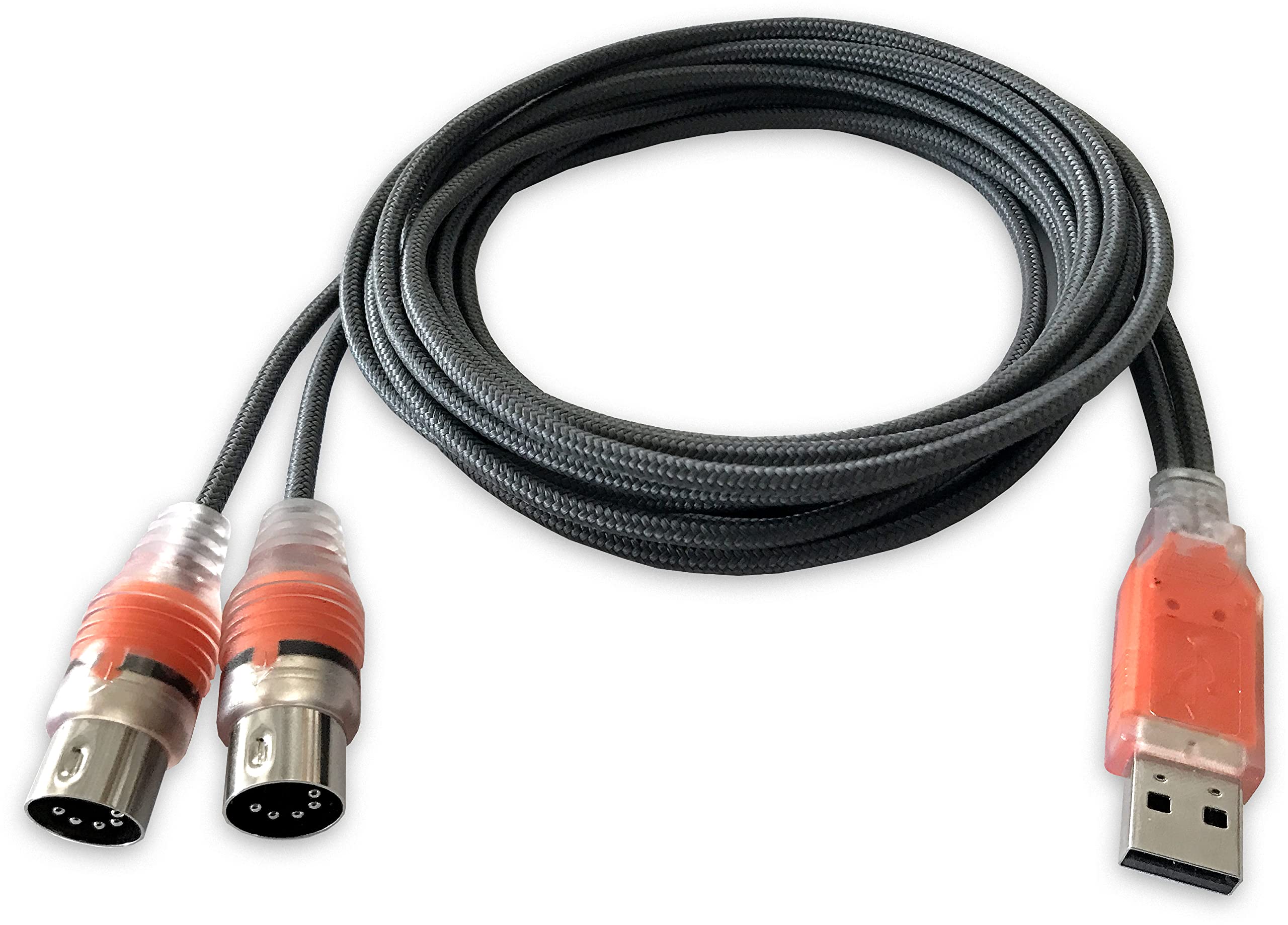 ESI MIDIMATE eX: 2m/6.5ft High-Speed USB MIDI Cable, Plug & Play USB to MIDI Int