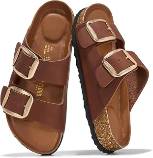 Project Cloud 100% Genuine Leather Cork Footbed Sandals Women Womens Slides