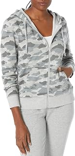 Amazon Essentials Women's Midweight Fleece Full-Zip Hoodie with Drawstring