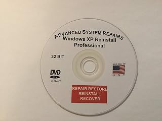 Advanced System Repairs- Compatible with Windows XP Professional 32Bit Reinstall, Restore, Recover, Repair DVD.