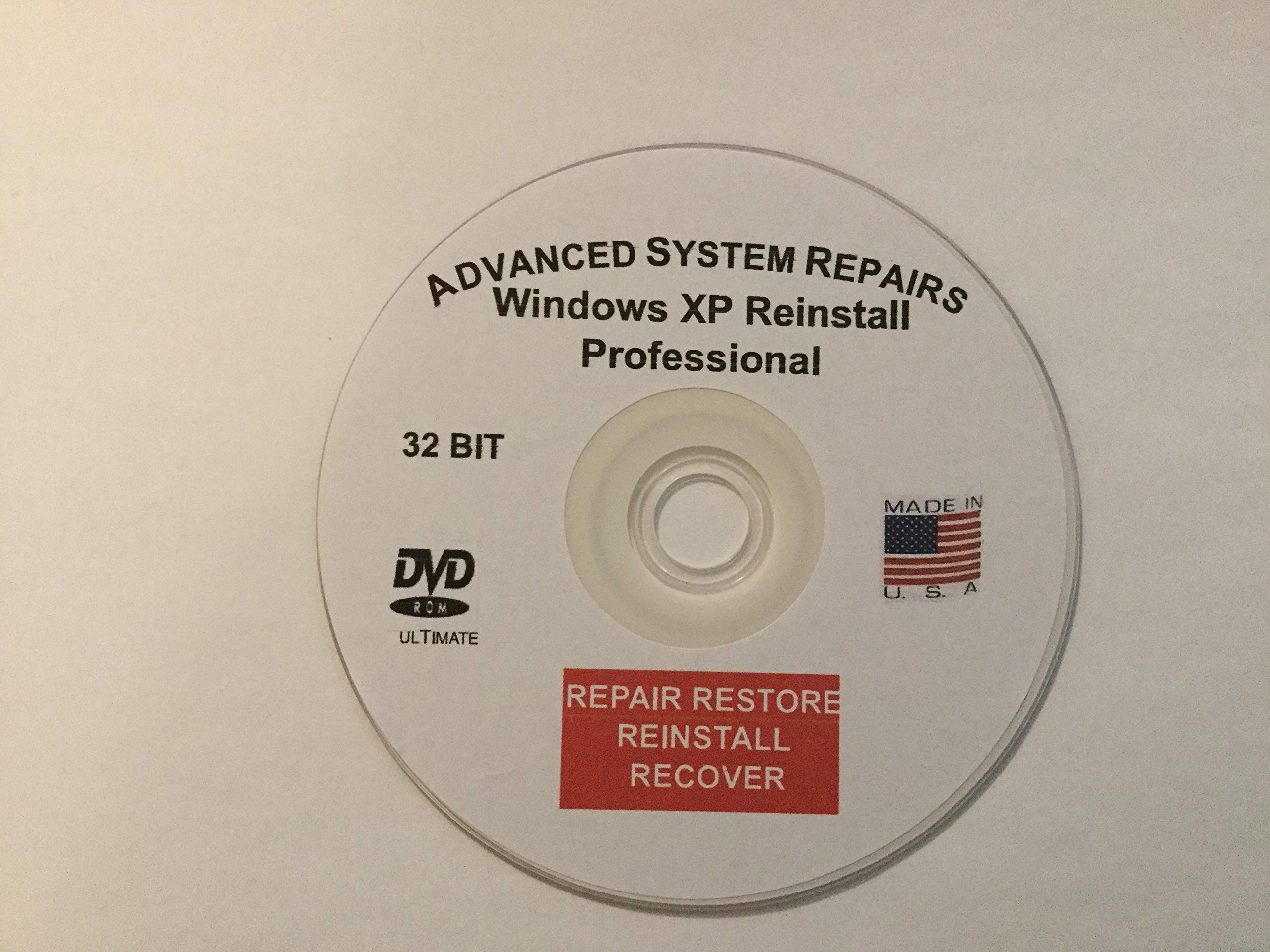 Advanced System Repairs- Compatible with Windows XP Professional 32Bit Reinstall
