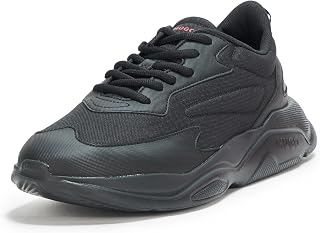 HUGO Men's Running Style Trainers with Thick Rubber Sole