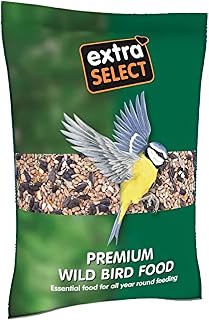 Extra Select Premium Wild Bird Food, 3 kg | Packaging May Vary | All-Season Feed | Nutrient-Packed Seed Mix with Sunflower Hearts