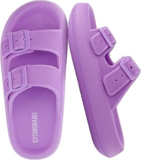 CUSHIONAIRE Women's Fame Cloud Recovery Slide with +Comfort