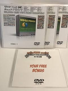150,000 TrueType Fonts Collection on USB