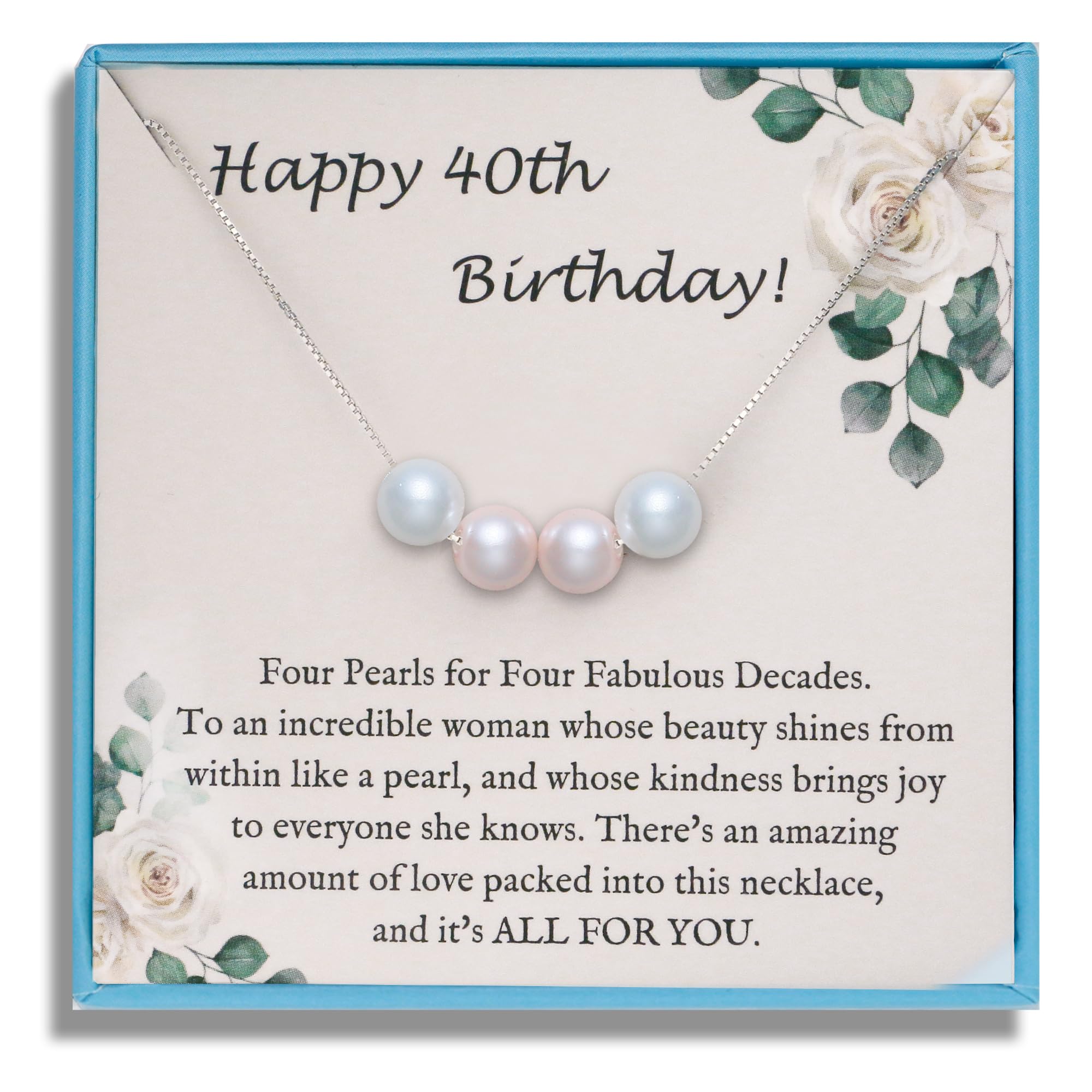 Sereney Sterling Silver Birthday Gifts Pearl Necklace for Girls Women | 7 9 10 1